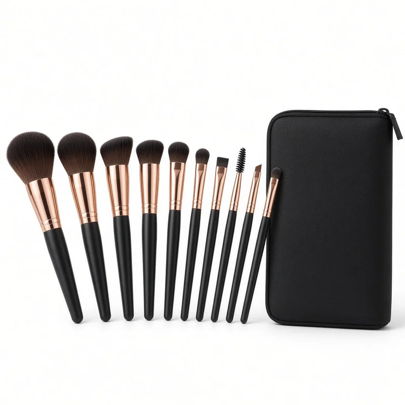 Set de brochas de maquillaje 10 piezas